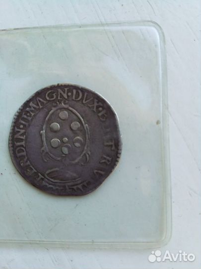 Монета серебро Италия 1630 год