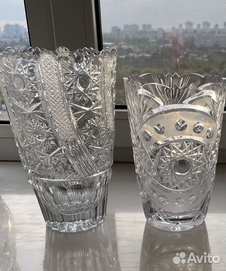 Хрустальные вазы для цветов