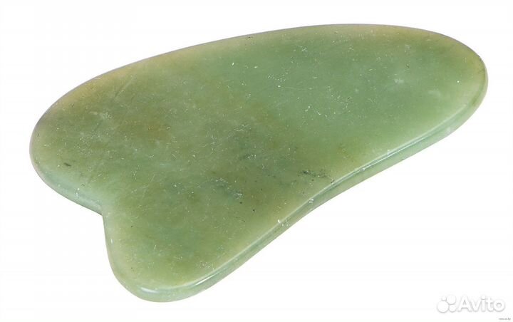 Скребок гуаша нефритовый