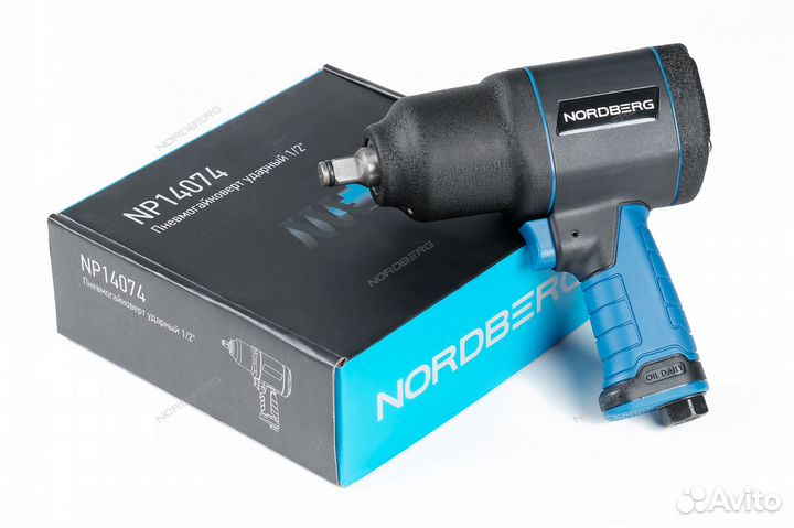 Гайковерт пневматический 1/2 745Нм nordberg