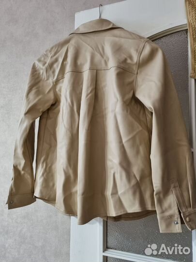 Рубашка zara экокожа для девочки