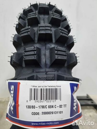 Mitas 130/80-17 C-02 внедорожная мотошина митас