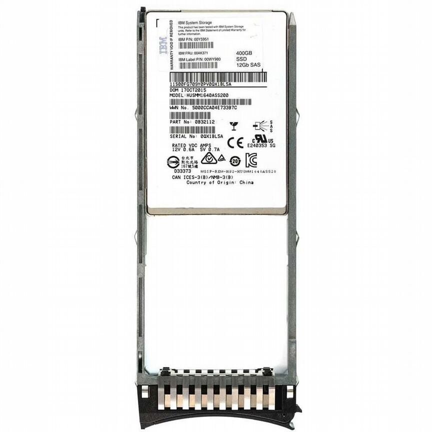 [00AK371] Жесткий Диск Ibm 400gb Sas 2,5" Ssd 00ak371