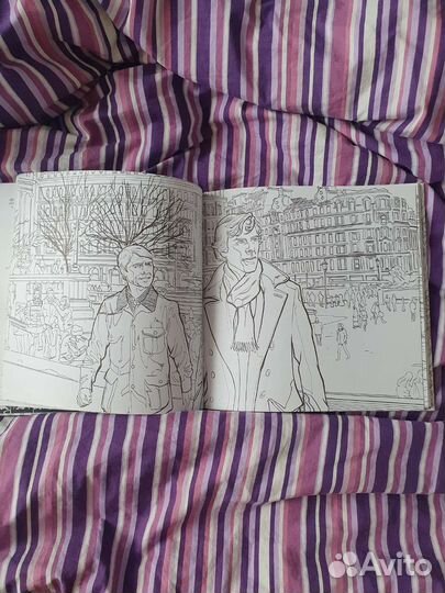 Раскраска Шерлок. BBC Чертоги разума