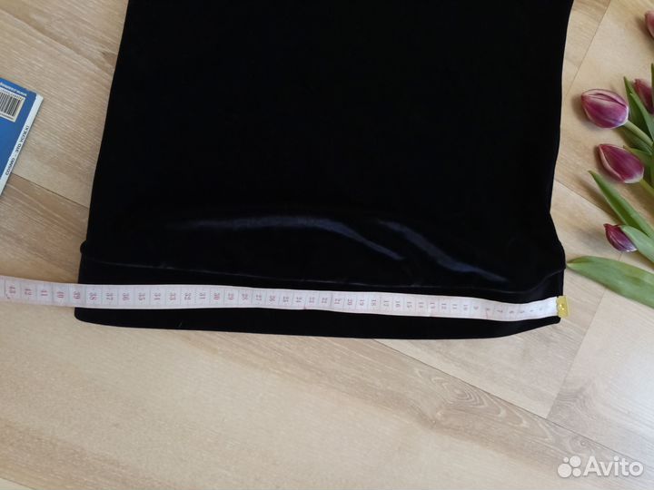 Винтажное y2k бархатное платье бандо