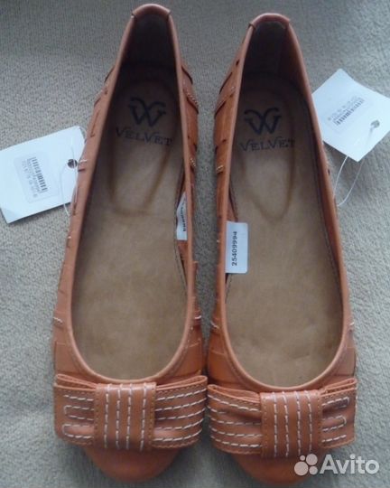 Новые балетки, Бразилия. Натур. кожа