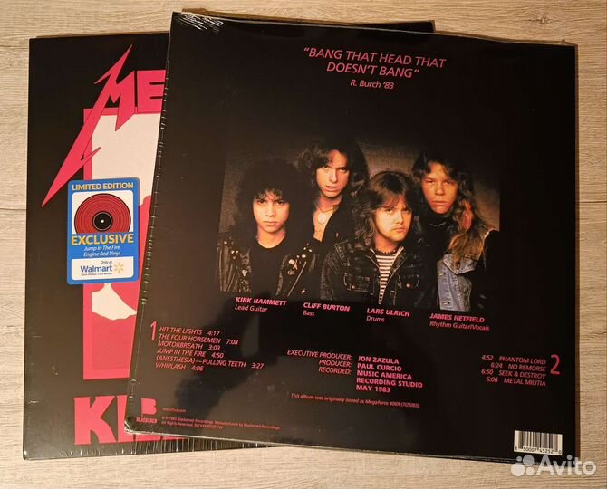 Metallica - Kill'em all (цветной красный винил)