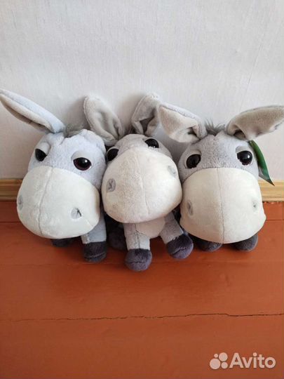 Набор из мягких игрушек ослик