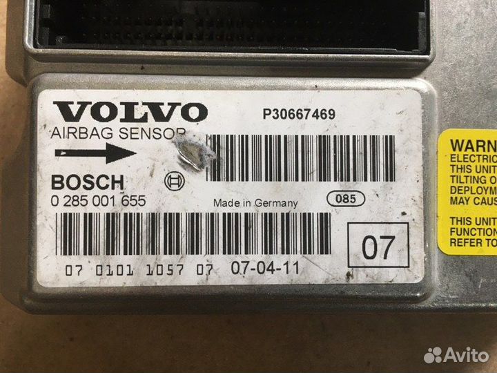 Блок управления AIR BAG Volvo S60 I 2000-2009г