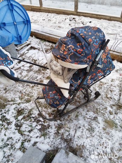 Коляска санки