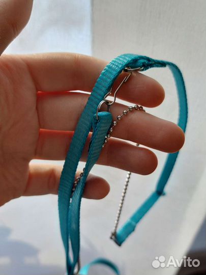 Шлейка для грызунов, поводок