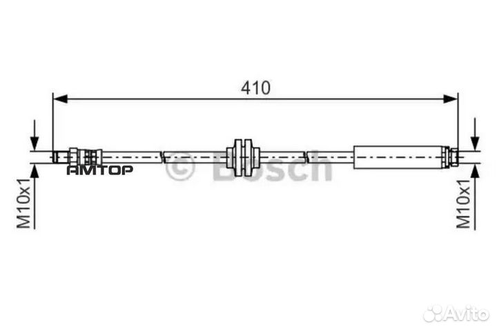 Bosch 1987481492 Шланг тормозной зад прав/лев