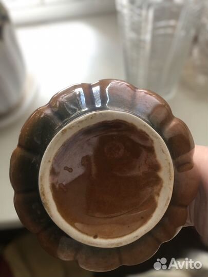 Кувшин керамика СССР с блюдцем
