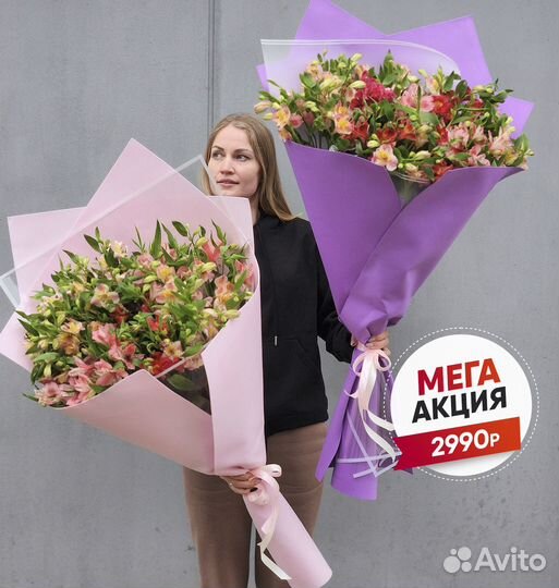 WOW Букеты из Альстромерий с Доставкой