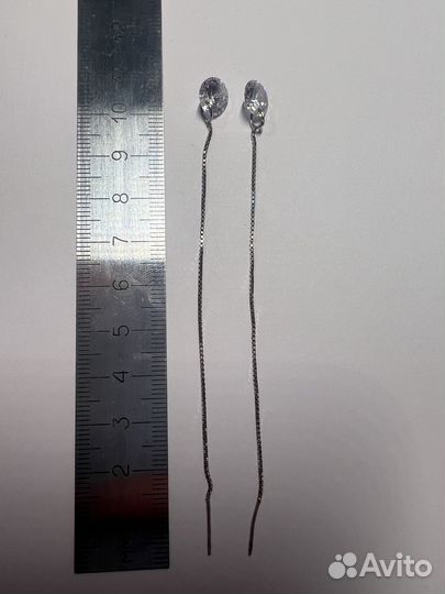 Серьги серебро