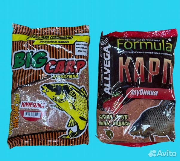 Рыболовная прикормка Биг Карп клубника allvega 750