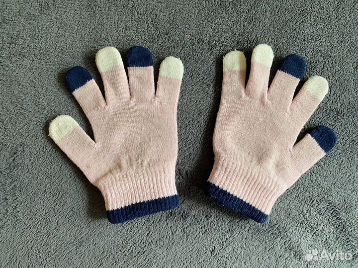 Комплект шапка перчатки Mothercare шарф в подарок