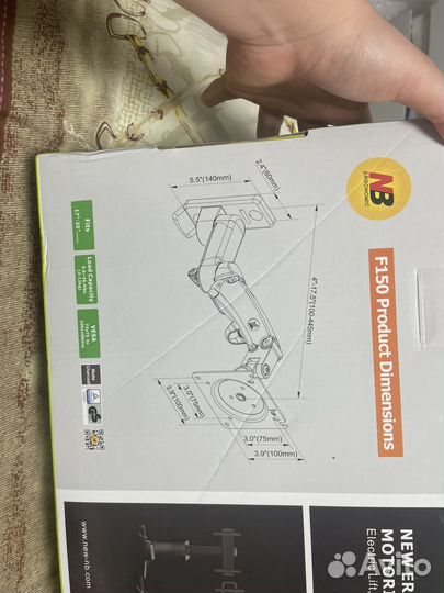 Кронштейн для монитора с газлифтом новый