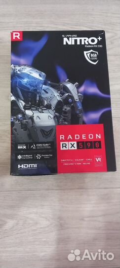 Видеокарта rx590 8gb sapphire nitro