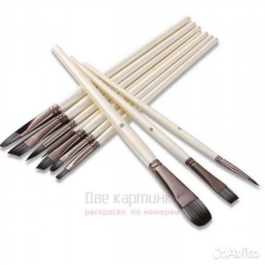 Кисти для рисования набор (10 шт.) профессиональны