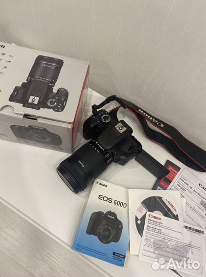 Зеркальный фотоаппарат canon 600d 18 -135