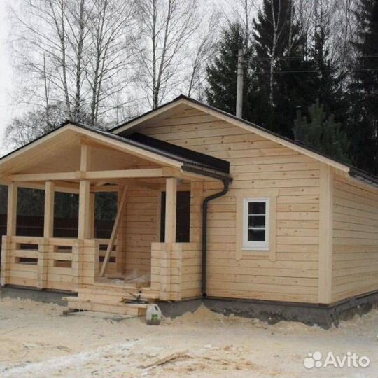 Зимний сруб для дома бани. оцб Профбрус Кругляк
