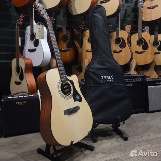 Гитара Tyma из массива с чехлом (Новая)