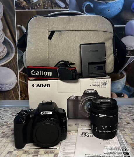 Canon 250d kit на гарантии до 2025