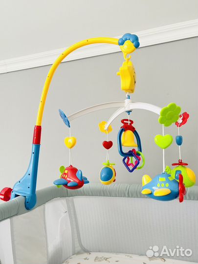 Мобиль Sunlike Вертолетики заводной музыкальный