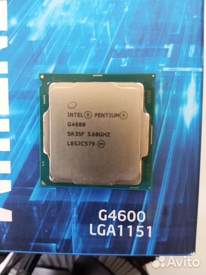 Intel pentium G4600 BOX (с кулером)