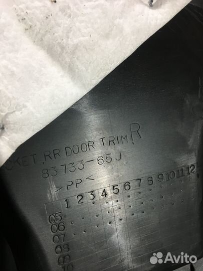 Обшивка двери задней правой Suzuki Grand Vitara