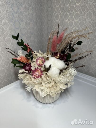 Композиция из стабилизированных цветов