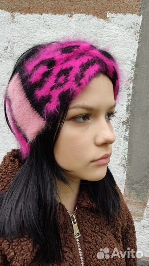 Повязка на голову вязаная