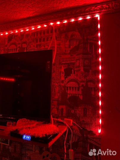 Светодиодная лента 5м rgb с пультом