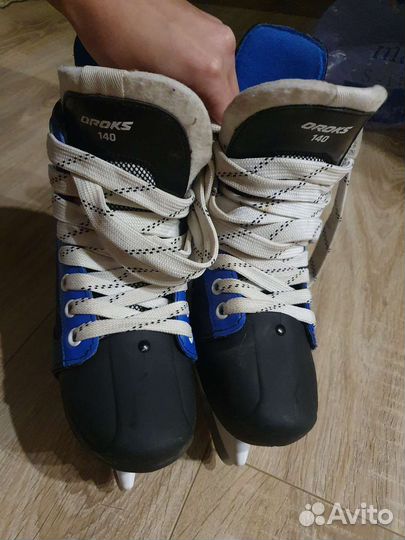 Коньки хоккейные oroks раздвижные 35-38