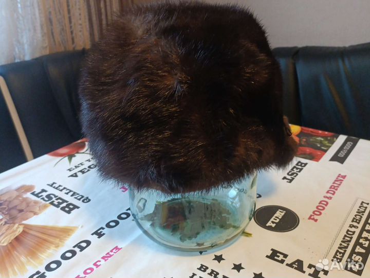 Шапка норковая женская 58 размер