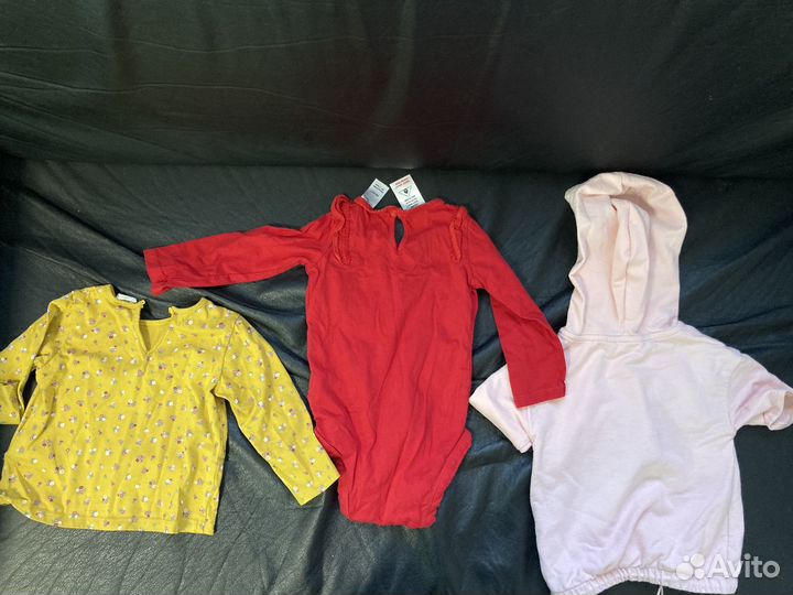 Вещи пакетом на девочку ращмеры 68-86