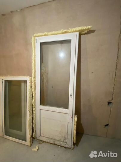 Пластиковые окна и двери б/у