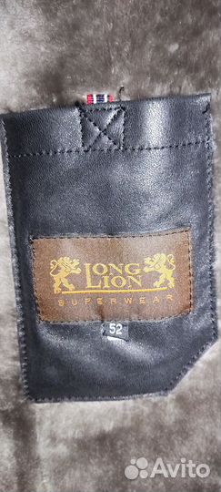 Кожаная дубленка мужская 50 52
