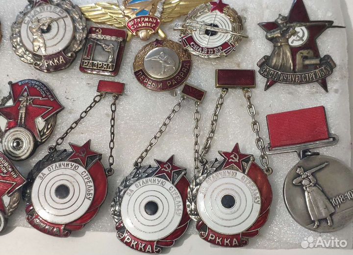 Тяжелые значки СССР стрельба