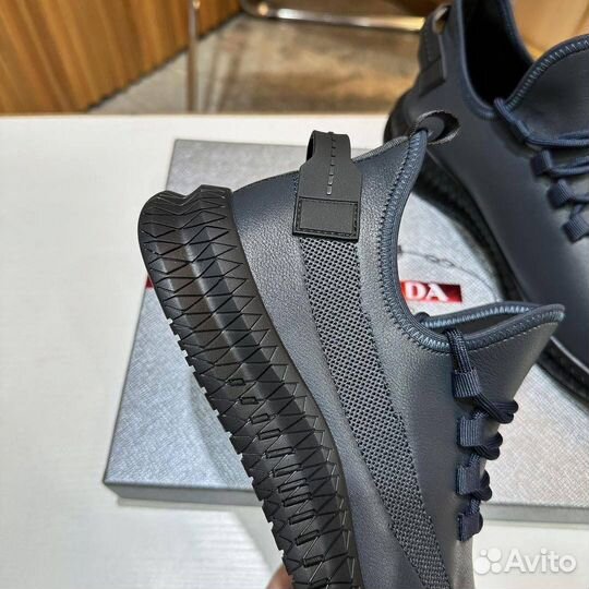 Мужские кроссовки Prada натуральная кожа