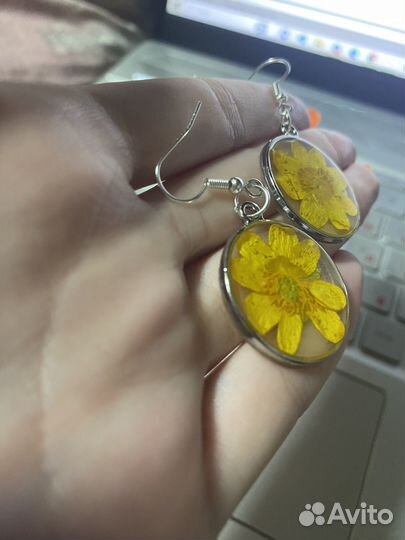 Серьги из эпоксидной смолы