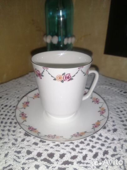 Чашка с блюдцем кофейная лфз