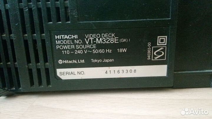 Видео магнитофон Hitachi VT-М328E