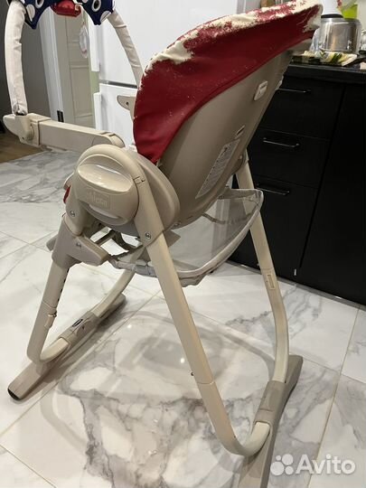 Детский стульчик для кормления chicco polly magic