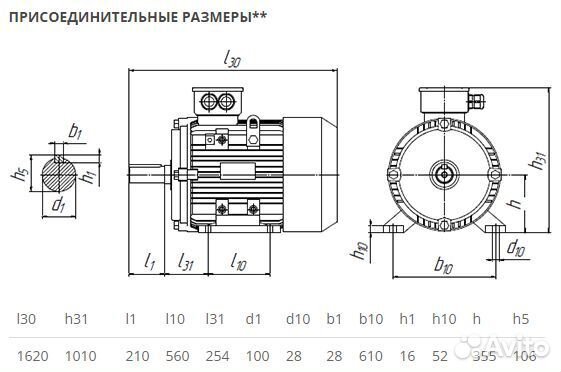 Электродвигатель аир 355MLC6 (355кВт-1000об) новый