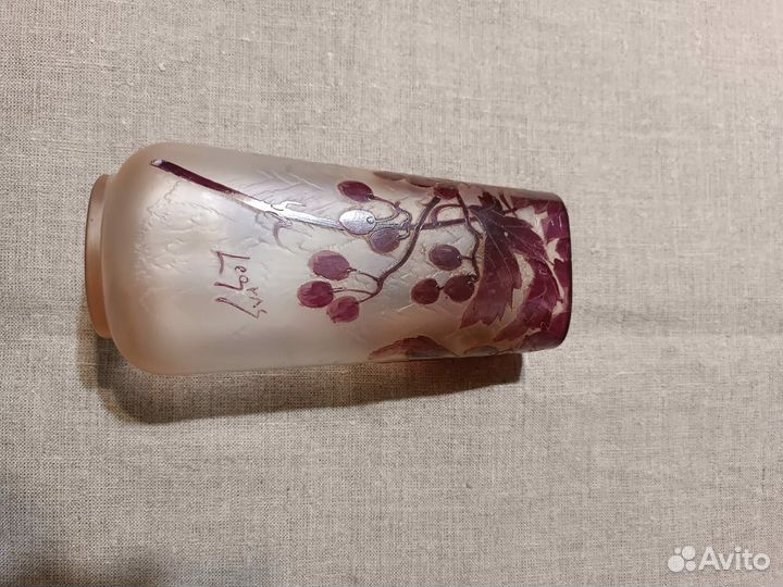 Ваза стекло с росписю европа