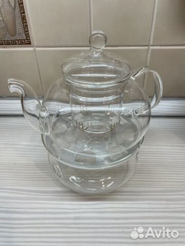 Заварочный чайник с подставкой