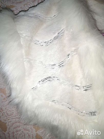 Накидка меховая для девочки
