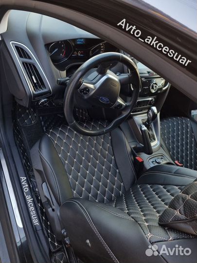 Чехлы Ford Focus 3 - Мондео 4 - VW Polo Бежевой